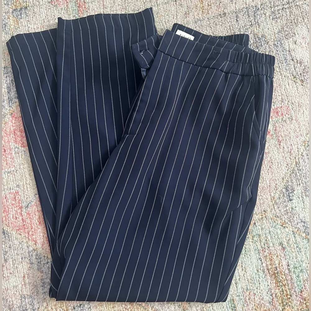 A New Day Navy Striped Dress Pants